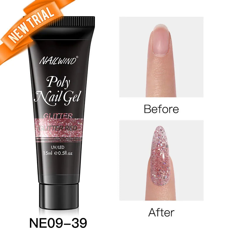 NAILWIND Poly Nail Gel for Builder Extension Acrygel for nails Gel Polish Semi Permanent Varnish Hybrid Nail Gel Nail Art