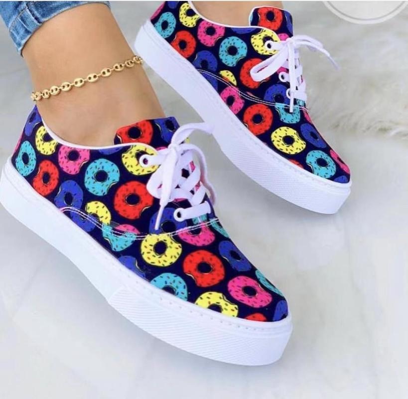 2025 Fashion Graffiti Women Sneakers Trainers Shoes