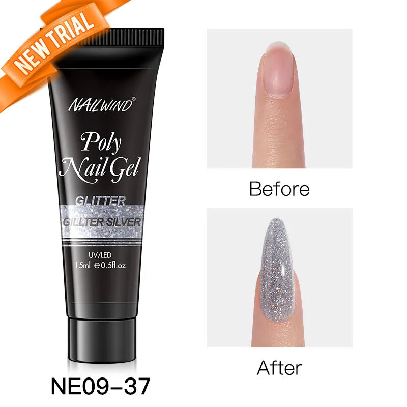 NAILWIND Poly Nail Gel for Builder Extension Acrygel for nails Gel Polish Semi Permanent Varnish Hybrid Nail Gel Nail Art
