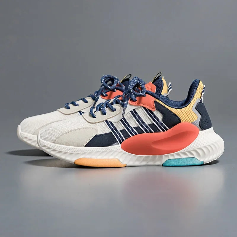 New Sport Shoes  for Women Men Shoes Fashion Lace Up Retro Casual Sneakers Retro Couple Platform Mesh Running Shoes