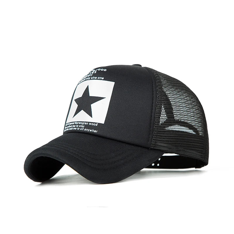 Fashion Cotton Cap Baseball Snapback Mesh Hats Hip Hop Caps Cool Men Caps Female Outdoor Casual Sun Hat