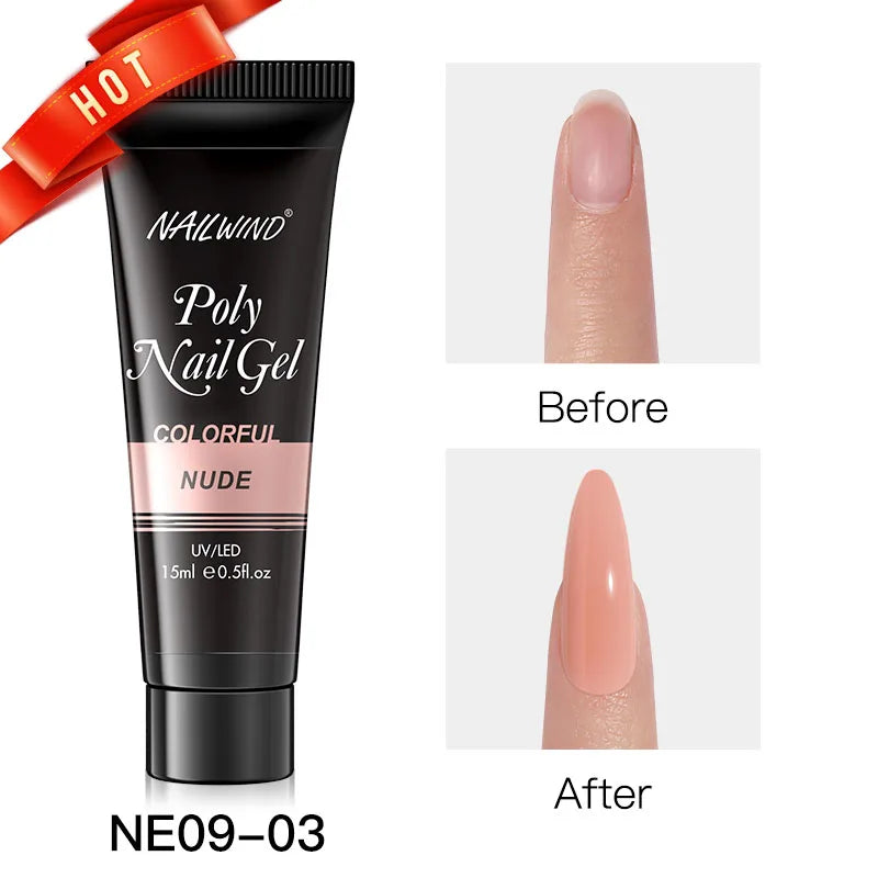 NAILWIND Poly Nail Gel for Builder Extension Acrygel for nails Gel Polish Semi Permanent Varnish Hybrid Nail Gel Nail Art