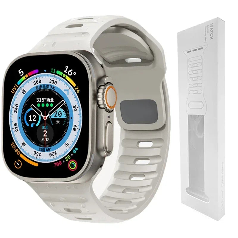 Soft Silicone Strap For Apple Watch Band Ultra
