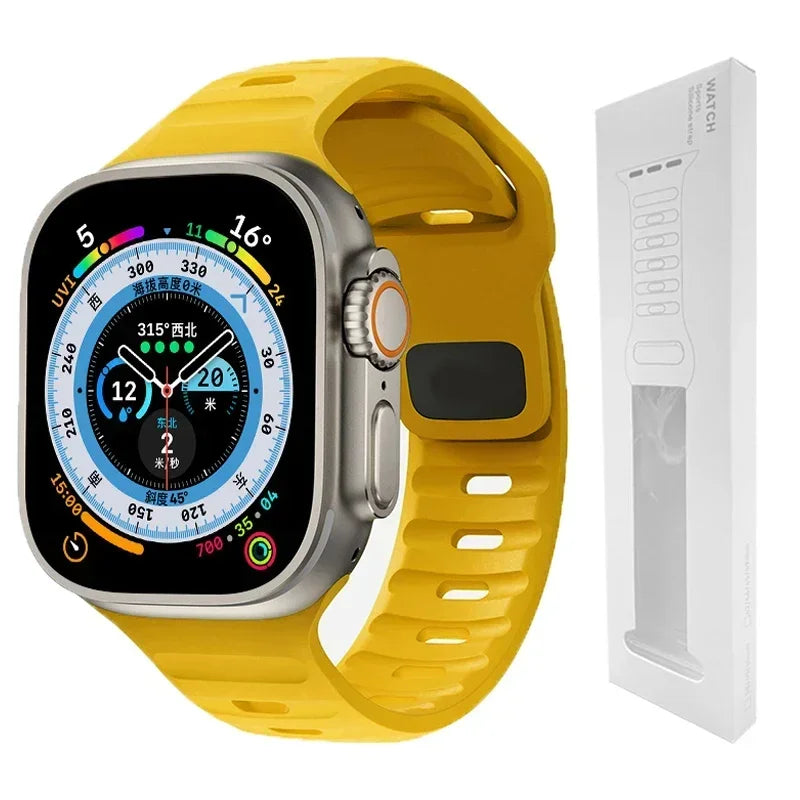 Soft Silicone Strap For Apple Watch Band Ultra
