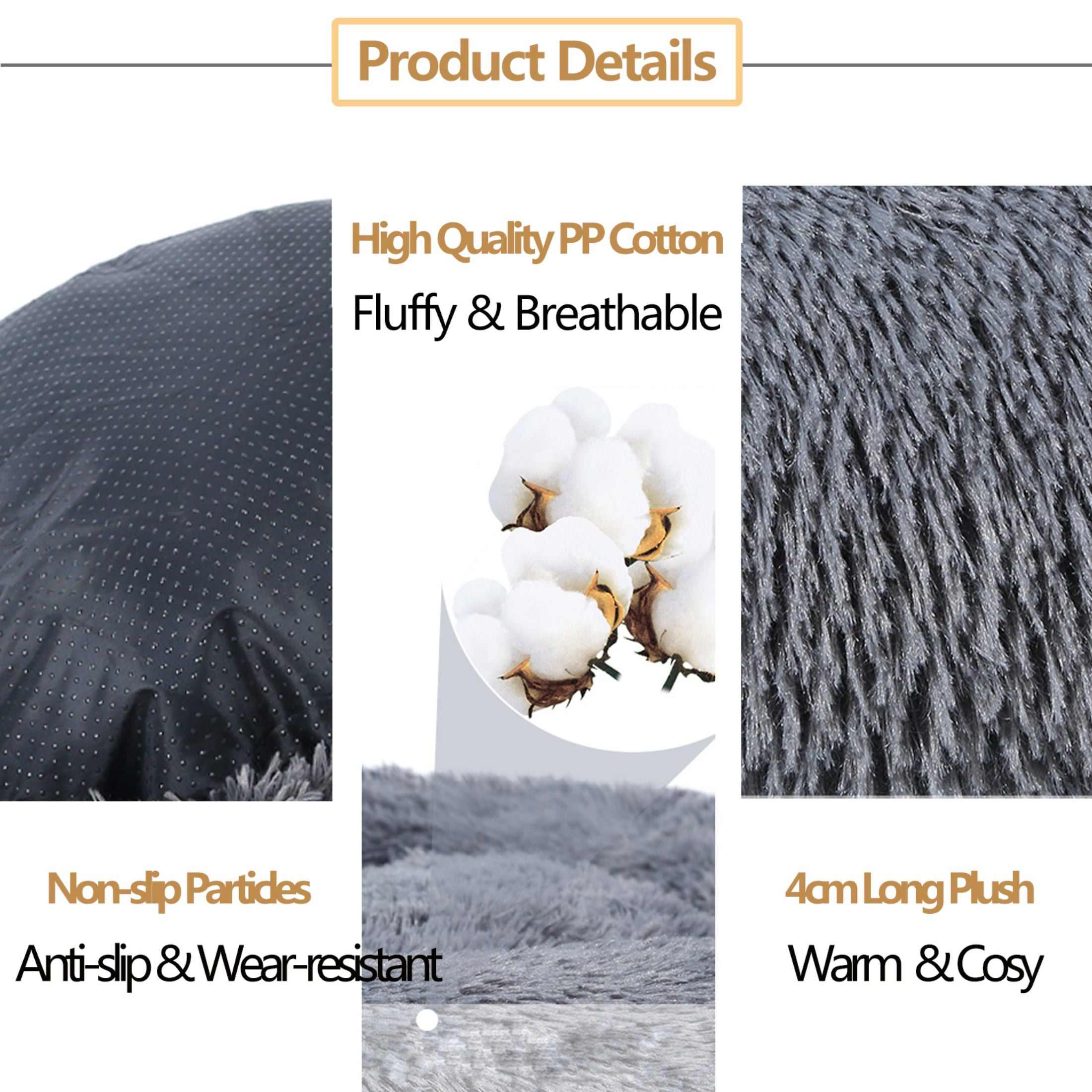 House Cat Bed Washable Pet Sofa Mat Calming Samll Large Dog Beds