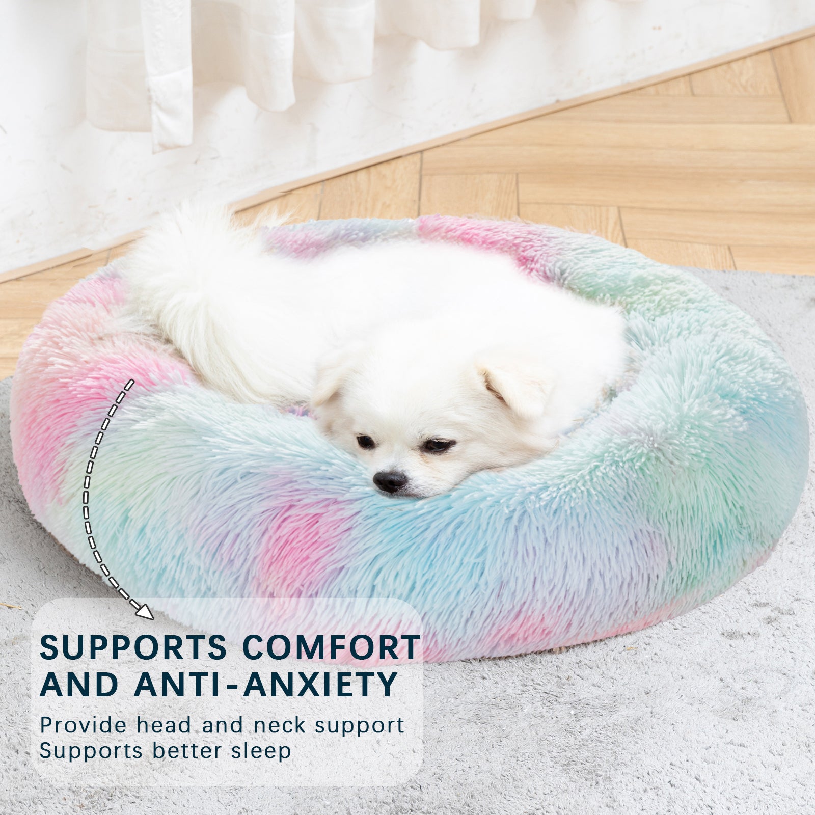 House Cat Bed Washable Pet Sofa Mat Calming Samll Large Dog Beds