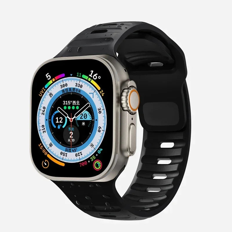 Soft Silicone Strap For Apple Watch Band Ultra