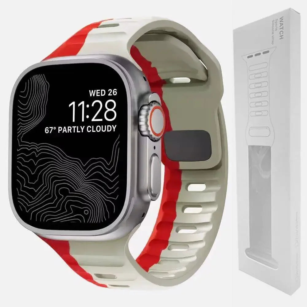 Soft Silicone Strap For Apple Watch Band Ultra