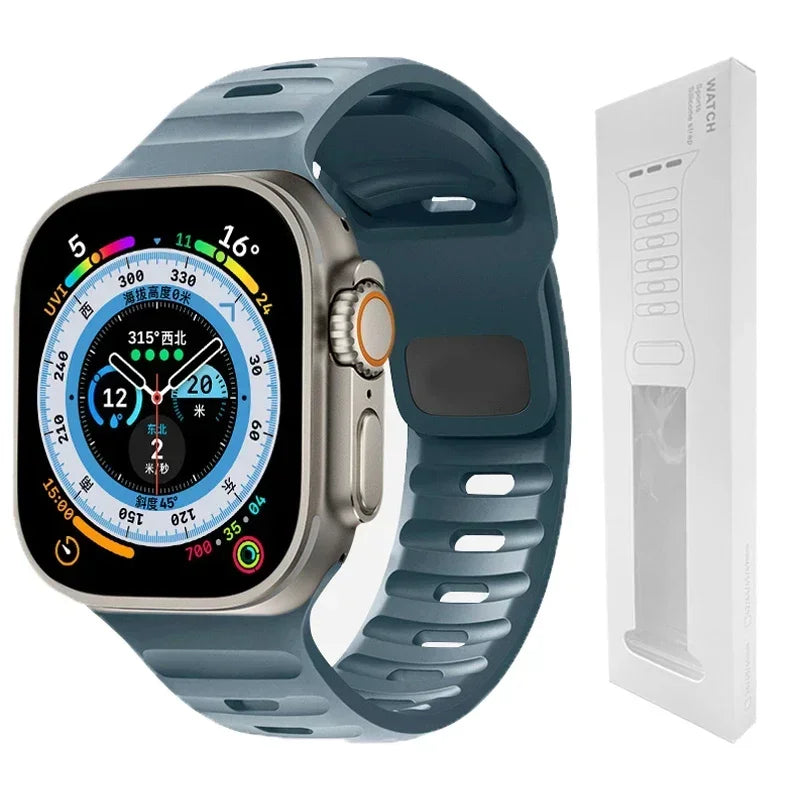 Soft Silicone Strap For Apple Watch Band Ultra