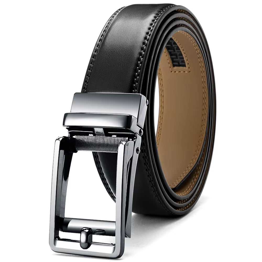 Mens Leather Belt Automatic Genuine