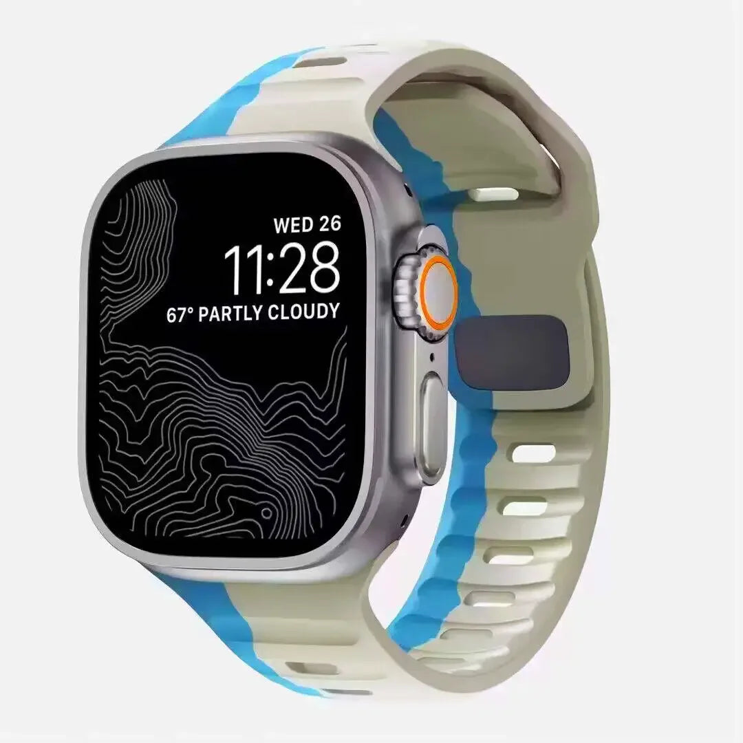 Soft Silicone Strap For Apple Watch Band Ultra