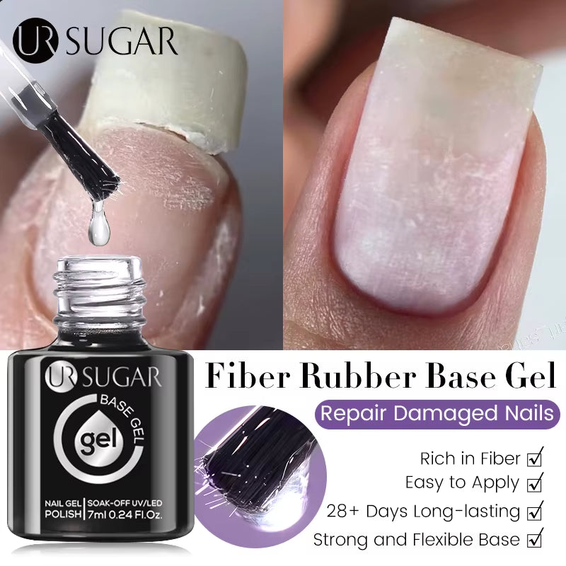Fiber Rubber Base Gel for Broken Nail Repaired