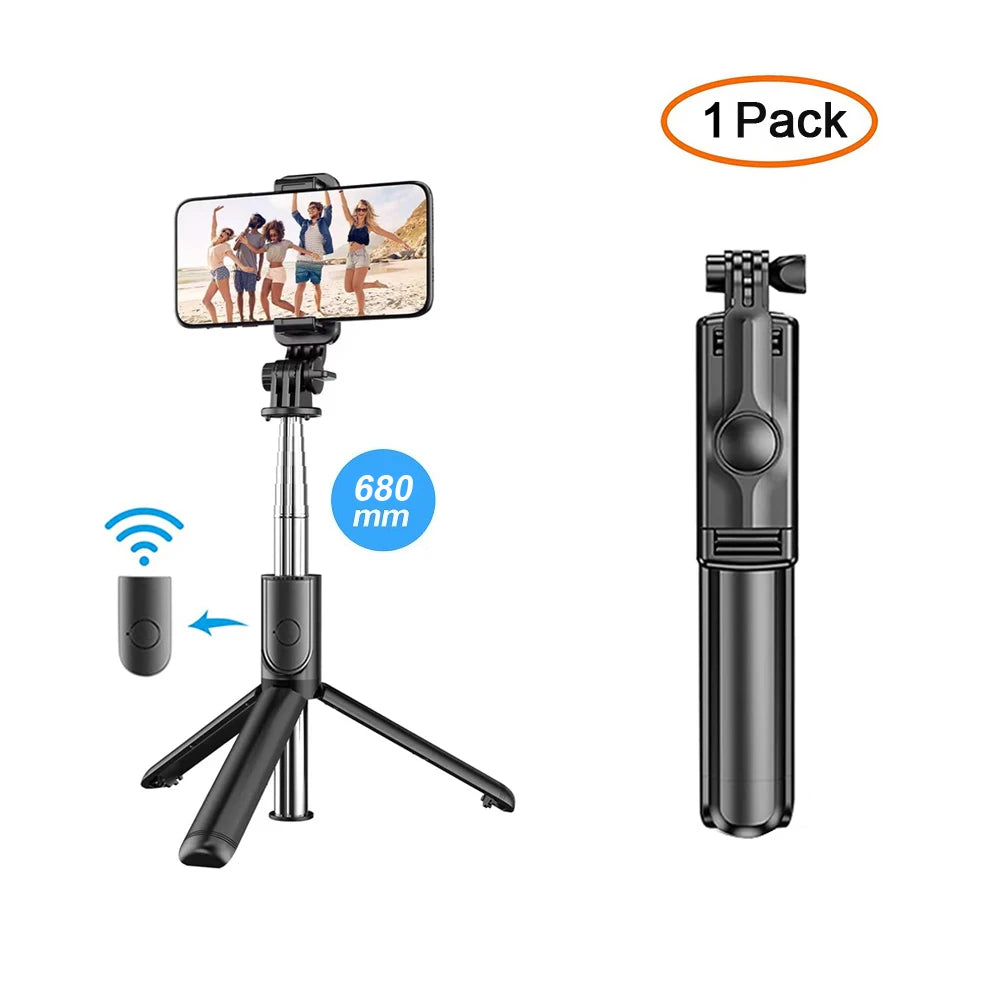 Selfie Stick Tripod Extendable Wireless Bluetooth Remote