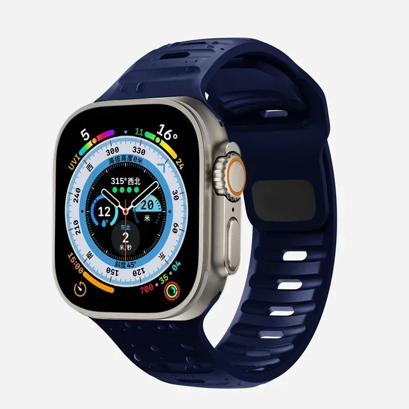 Soft Silicone Strap For Apple Watch Band Ultra