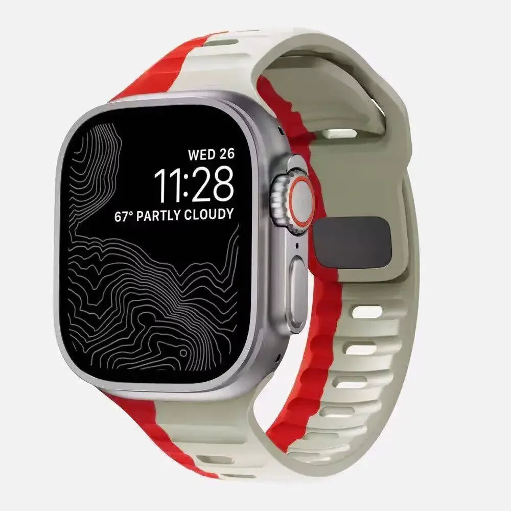 Soft Silicone Strap For Apple Watch Band Ultra