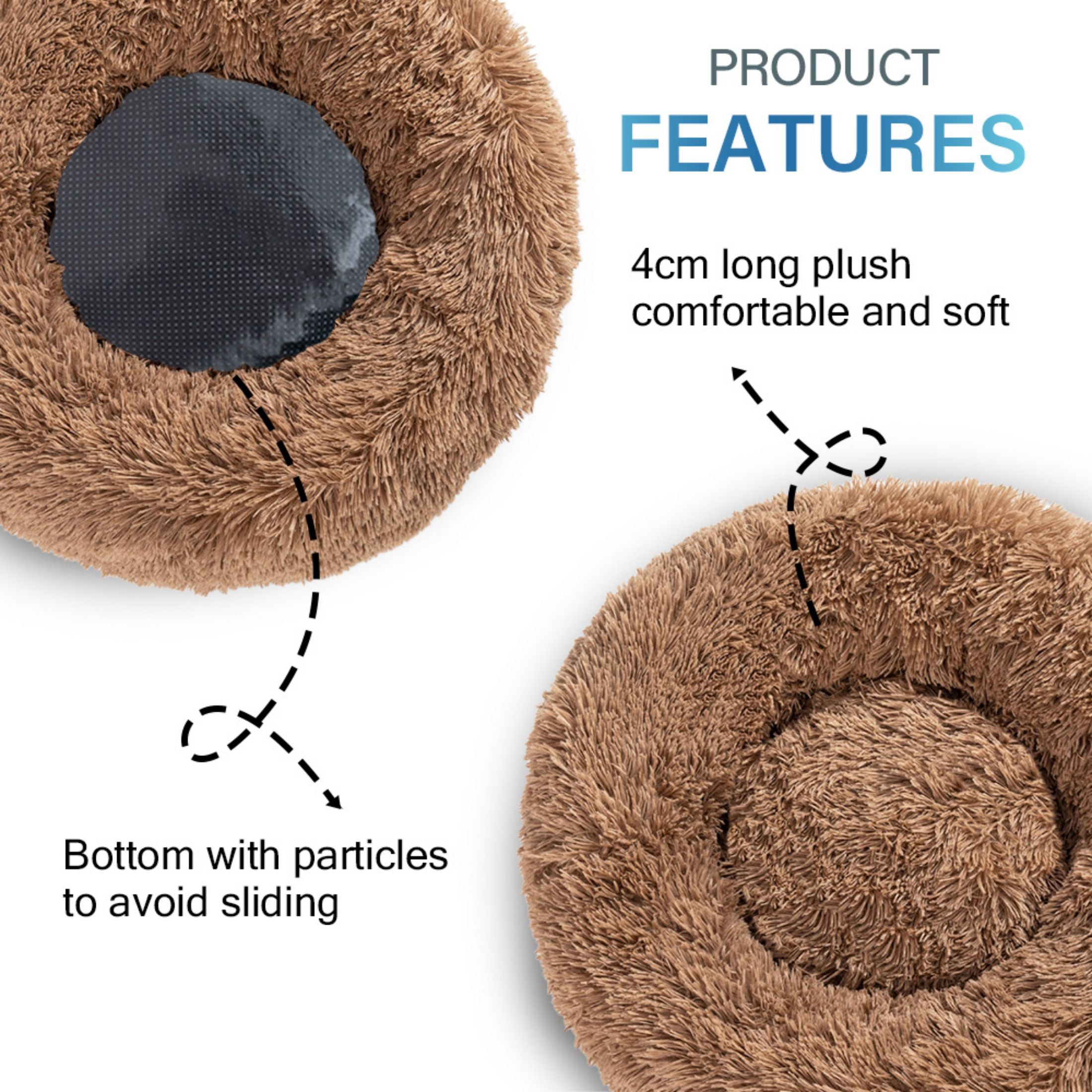 House Cat Bed Washable Pet Sofa Mat Calming Samll Large Dog Beds