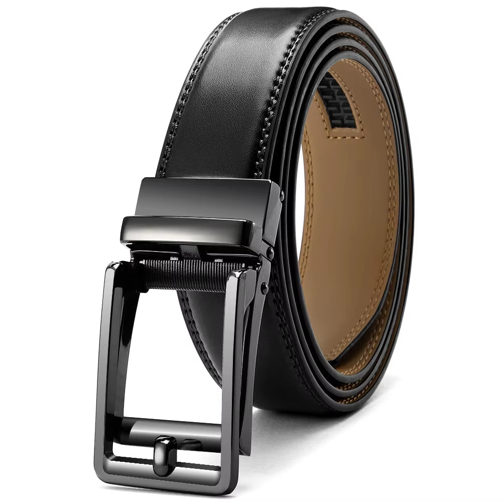 Mens Leather Belt Automatic Genuine