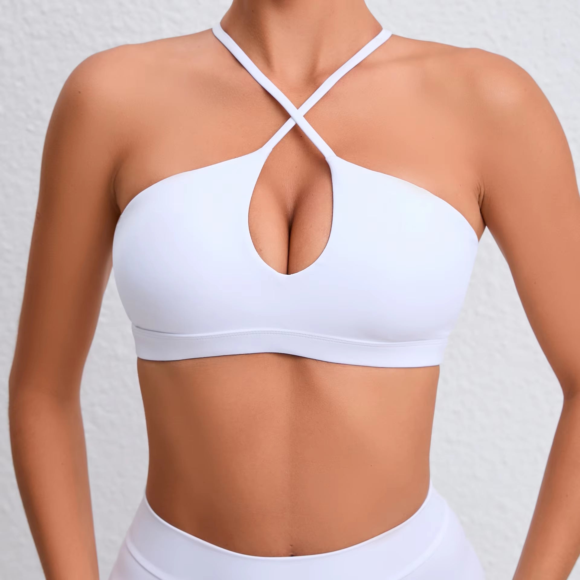 Stretch Women Sports Underwear Fitness Workout Cross Yoga Bra Sexy Sports Bra