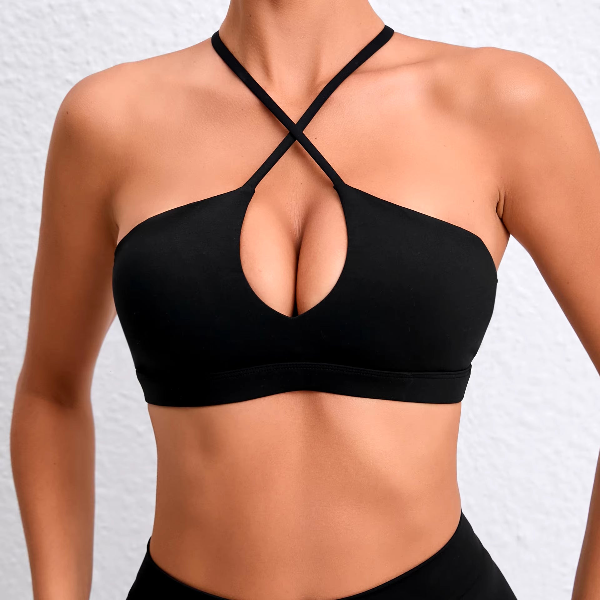 Stretch Women Sports Underwear Fitness Workout Cross Yoga Bra Sexy Sports Bra