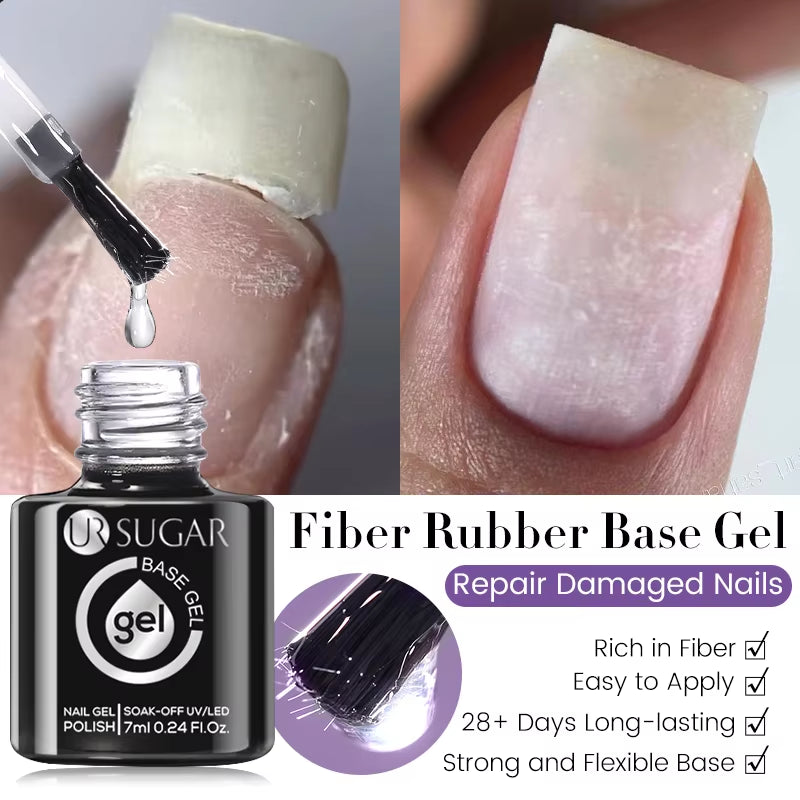Fiber Rubber Base Gel for Broken Nail Repaired