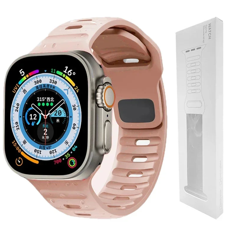 Soft Silicone Strap For Apple Watch Band Ultra