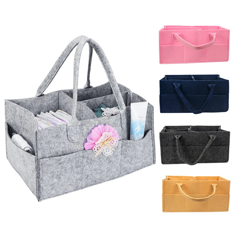 Portable Baby Diaper Caddy Organizer - Essential Storage Bag for Changing Table & Car