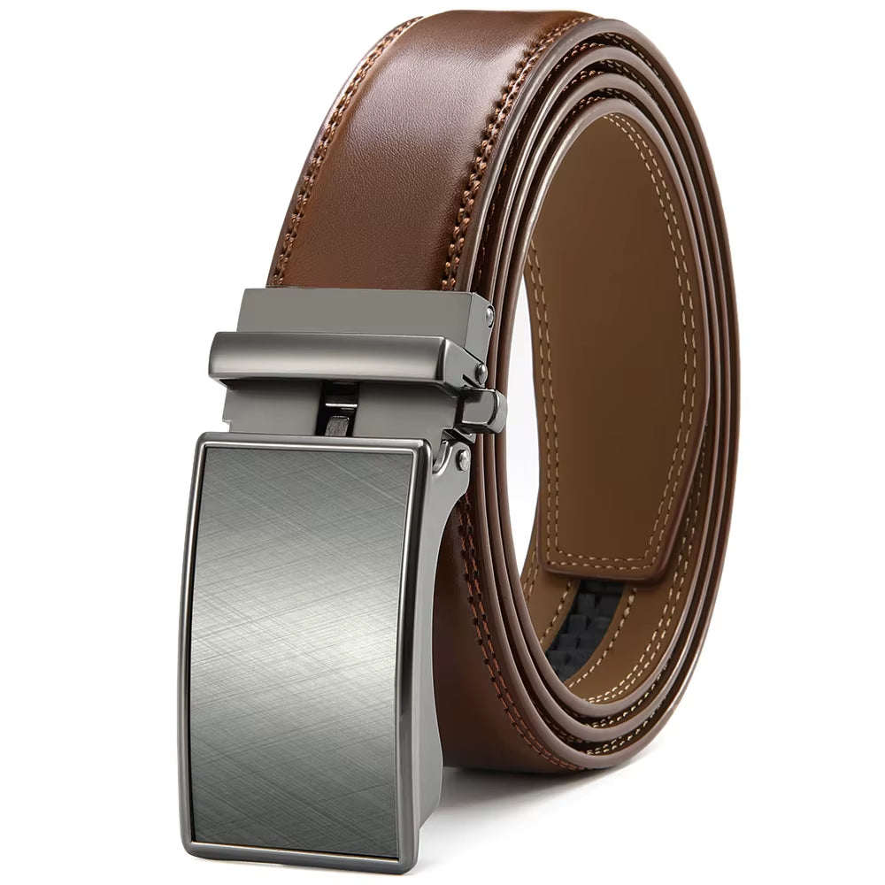 Mens Leather Belt Automatic Genuine