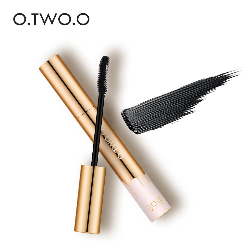 Eye Lashes Brush Beauty Makeup Long-Wearing Gold Color Mascara