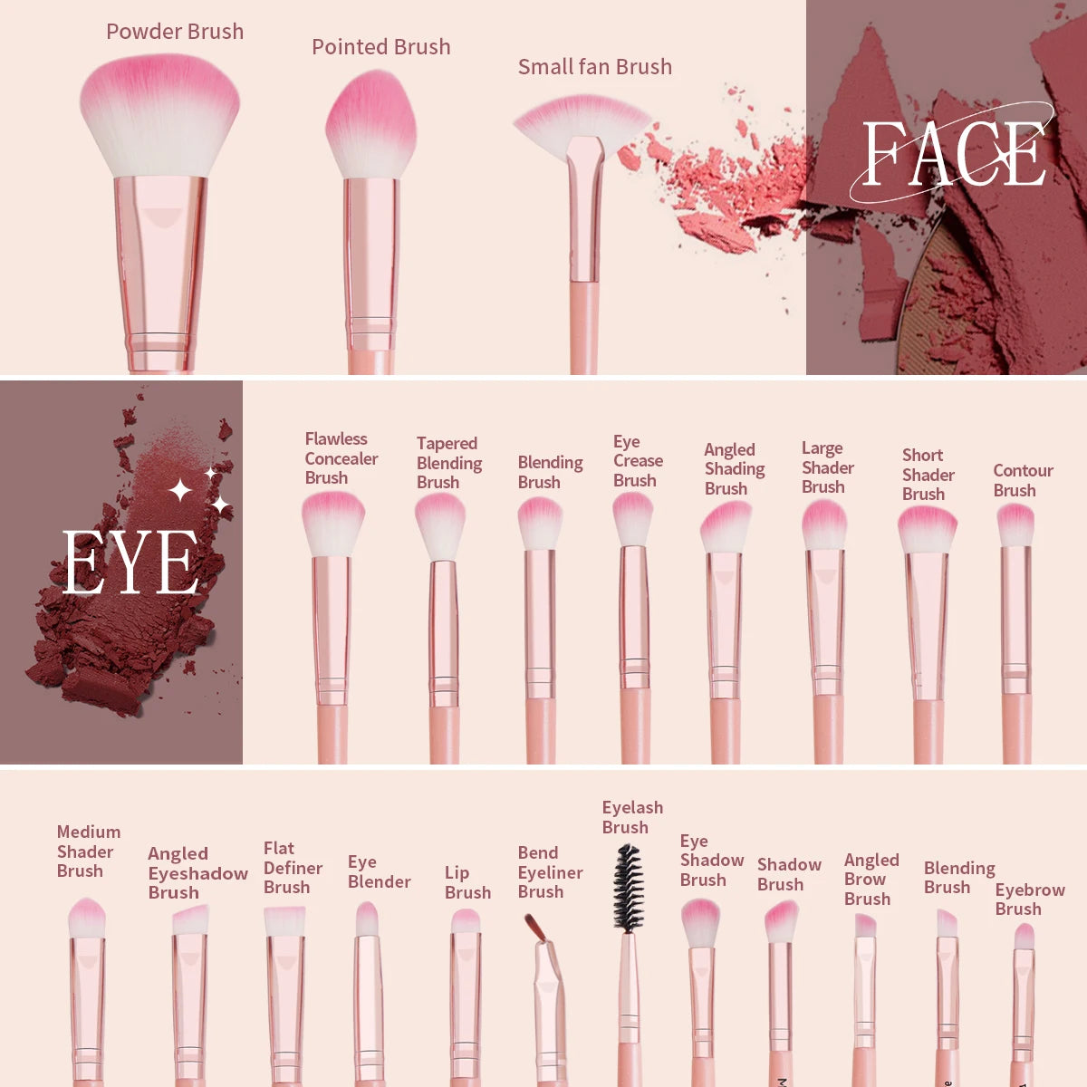 27Pcs Makeup Tools Kit