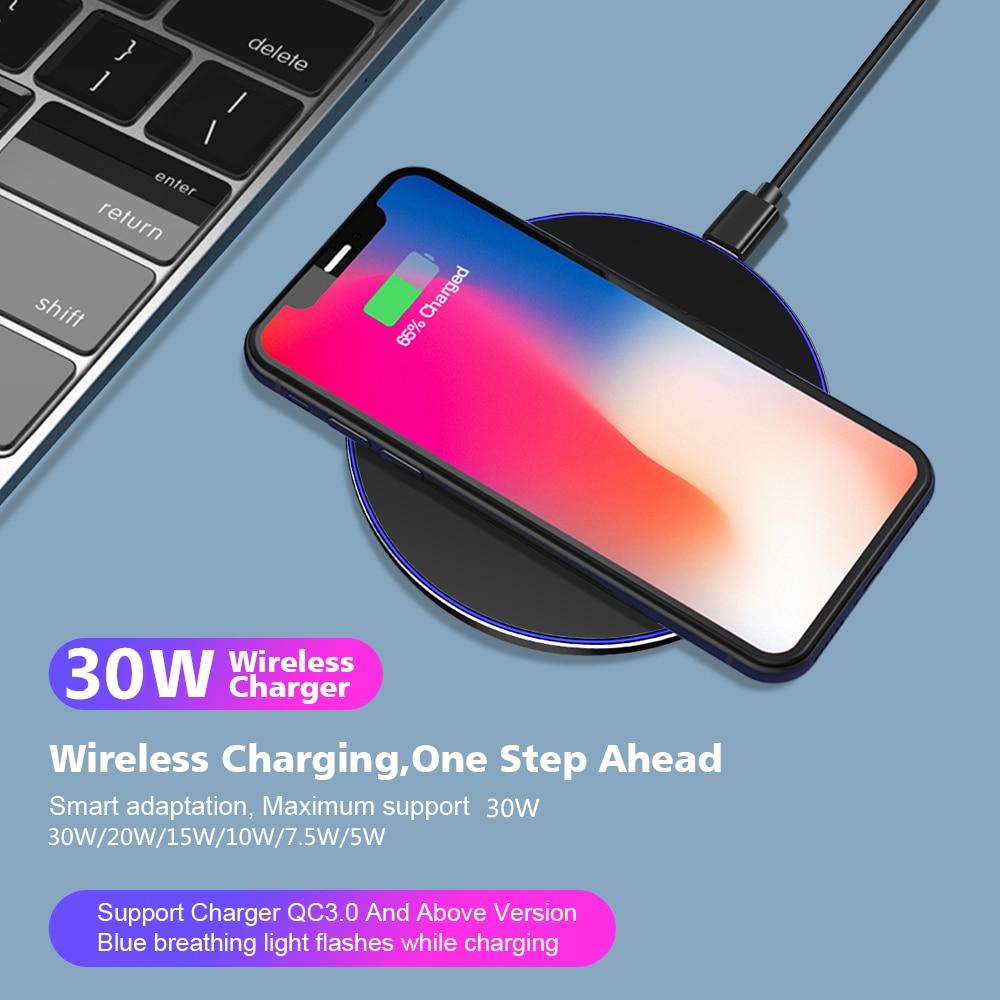 Dragon W9 30W Kablosuz Şarj Pedi